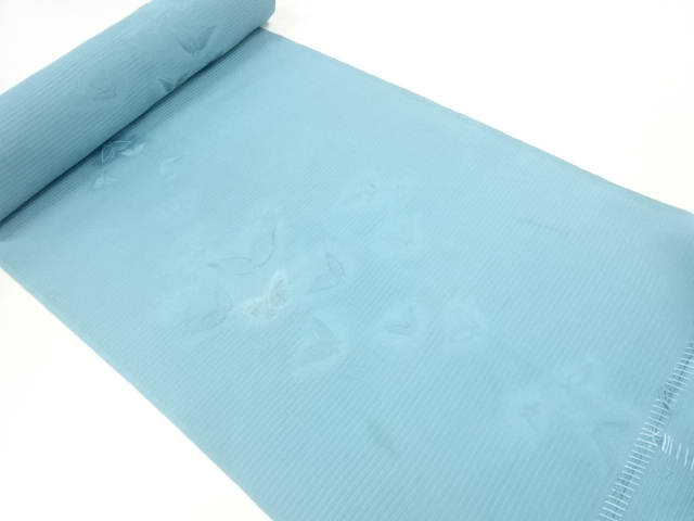 JAPANESE KIMONO / ANTIQUE ARAIHARI  FOR KIMONO / SILK / SHIBORI / BUTTERFLY